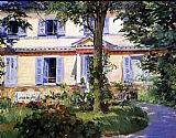 Edouard Manet The House at Rueil 2 painting